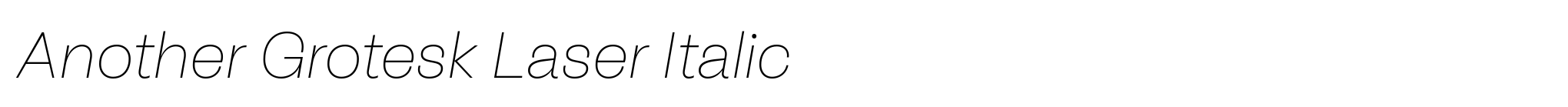 Another Grotesk Laser Italic image